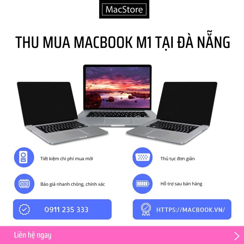 Thu mua macbook m1 tại Đà Nẵng